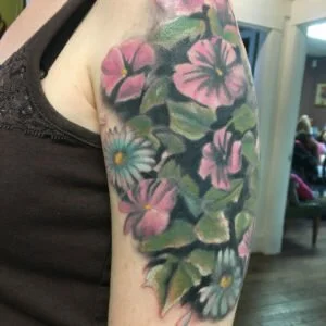 sam_portfolio01 Flower Tattoo on Shoulder