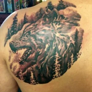 sam_portfolio19 Bear Tattoo in The Forest